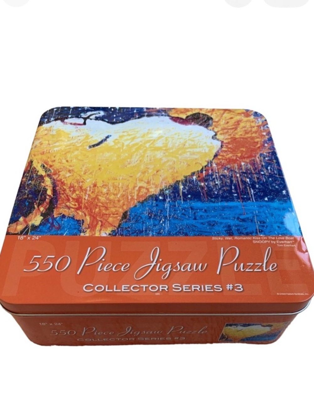 PEANUTS Snoopy Puzzle in Metal Tin 550 Pieces 18” x 24”